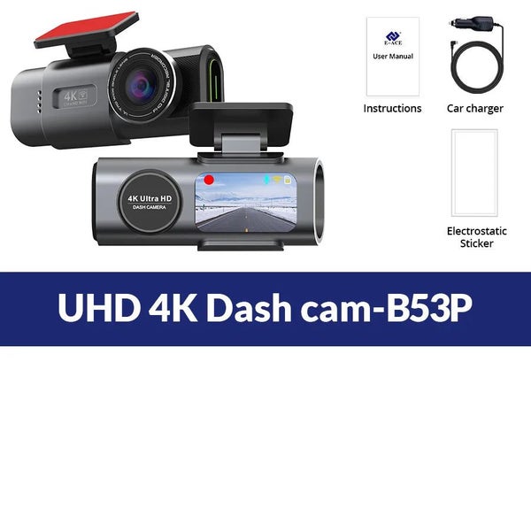 NNEOBA 4K UHD Dual Lens Dash Cam Front Rear Night Vision Black Carousel 8