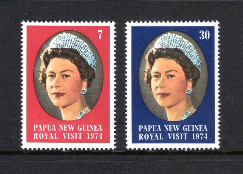 PNG - 1974 Royal Visit Set (2) - UHM - 268/9 Carousel 1
