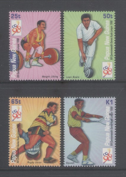 PNG - 1998 Commonwealth Games Set (4) - UHM - 841/4 Carousel 1