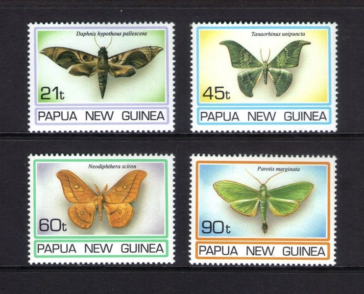 PNG - 1994 Insects / Moths Set (4) - UHM - 741/4 Carousel 1