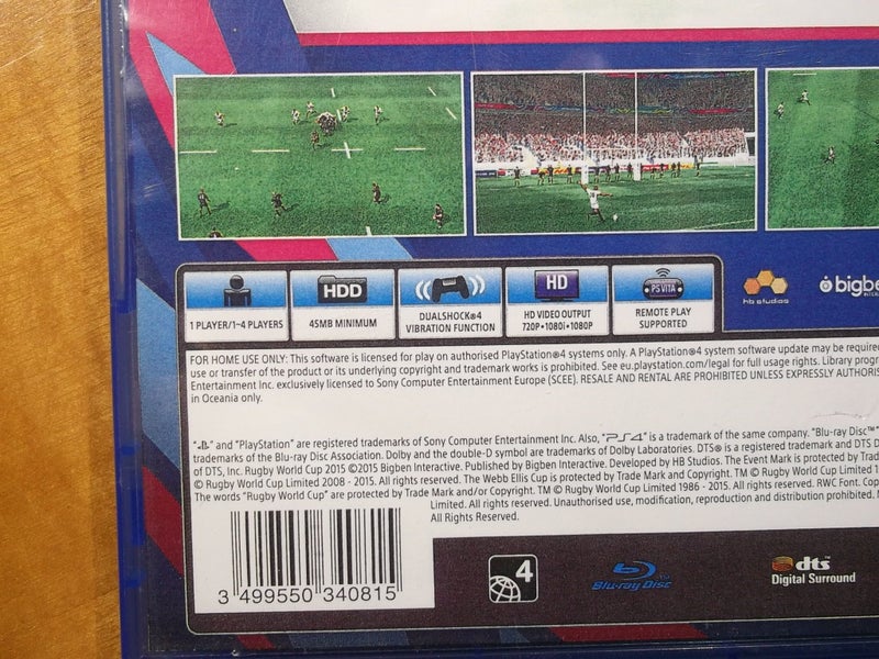 Rugby World Cup 2015 - PS4 Game - Excellent Condition Carousel 4