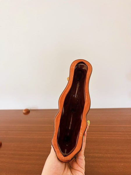 Vintage Blue Mountain Pottery Candelabra Carousel 2