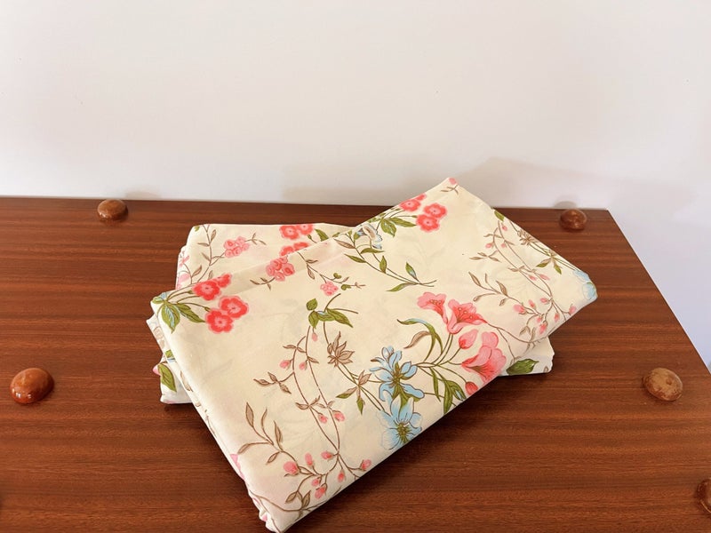 Vintage Floral Single Flat Sheets X2 Carousel 1