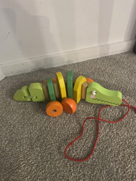 Wooden pull a king crocodile Carousel 2