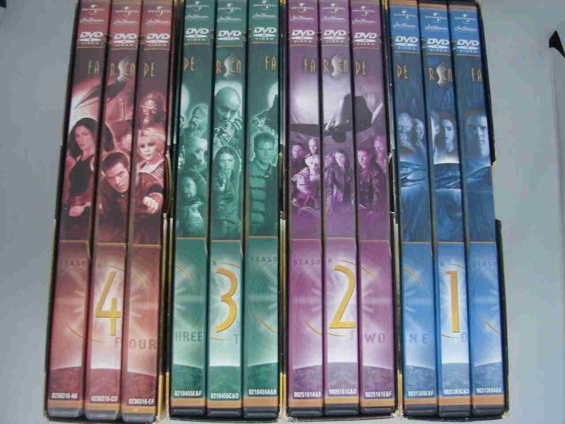 Farscape the complete seasons 1 – 4 on DVD (4 box sets the complete series)64485303619203111
