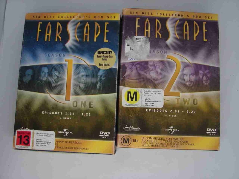 Farscape the complete seasons 1 – 4 on DVD (4 box sets the complete series)64485303619203112
