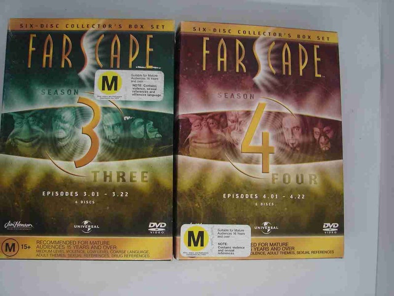Farscape the complete seasons 1 – 4 on DVD (4 box sets the complete series)64485303619203113