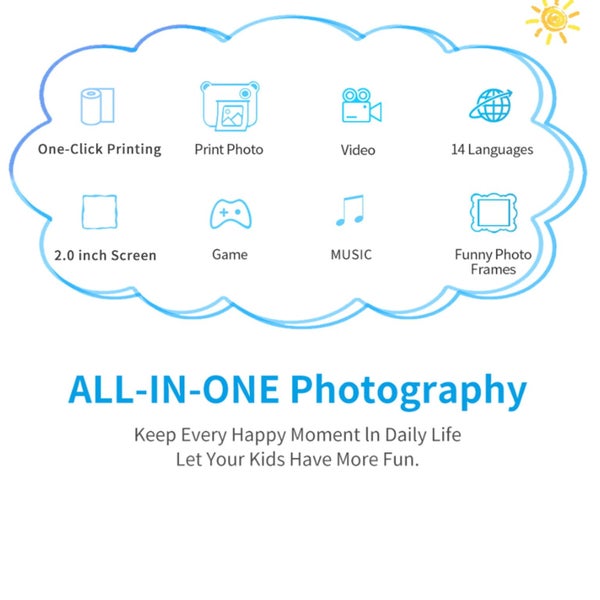 Children's Digital Camera Can Take Pictures Video Photos Can Be Printed Immed Carousel 9