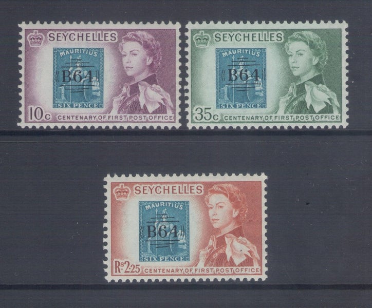 Seychelles - 1961 Post Office Centenary Set (3) - UHM -193/5 Carousel 1