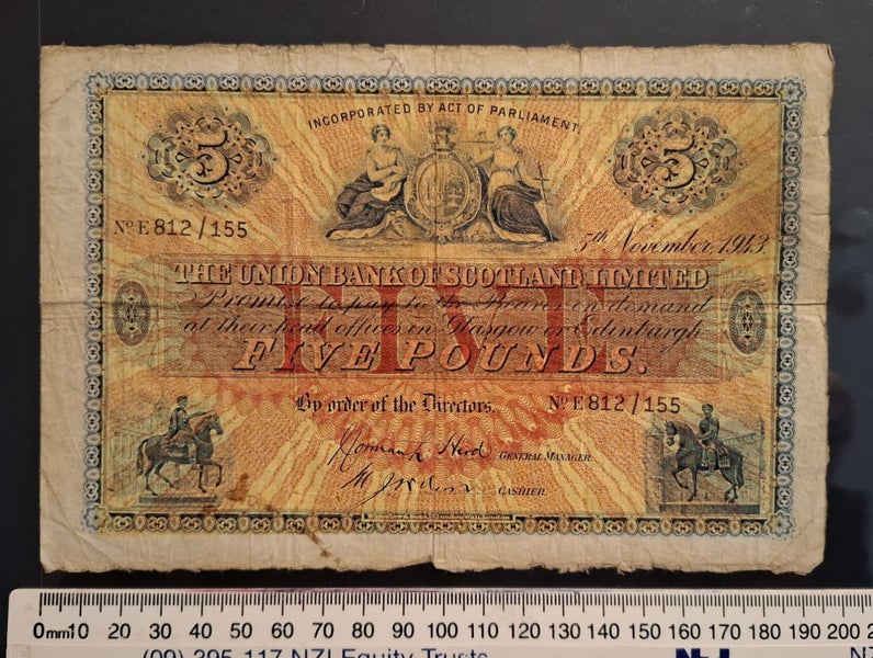 Scotland Union Bank of Scotland L5 5/11/1943 SC912e VG Carousel 1