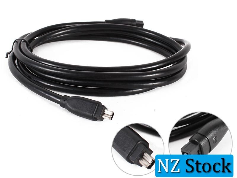 1.5M Firewire IEEE 1394b Cable Black 9-to-4-Pin Carousel 1