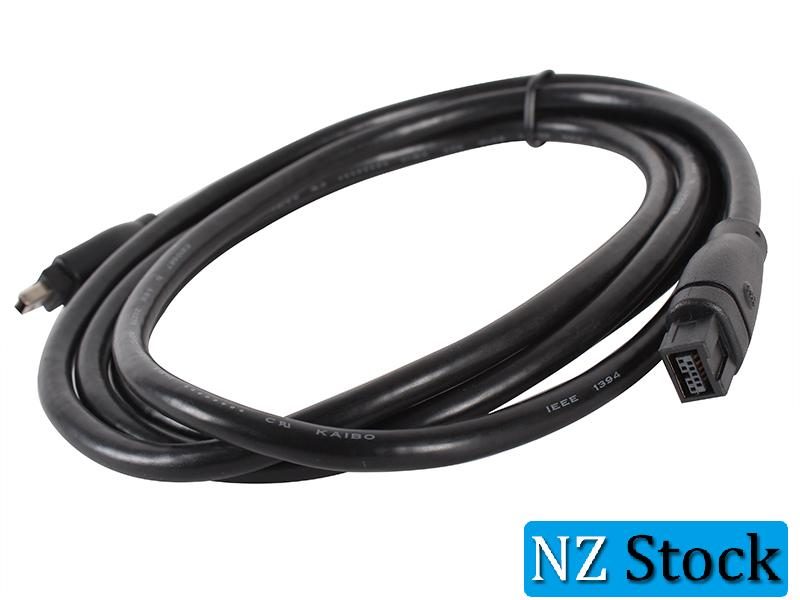1.5M Firewire IEEE 1394b Cable Black 9-to-4-Pin Carousel 2