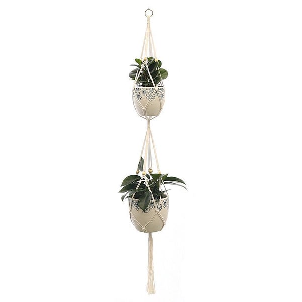 Macrame Plant Hanger Cotton Rope Hanging Planter Basket Carousel 2