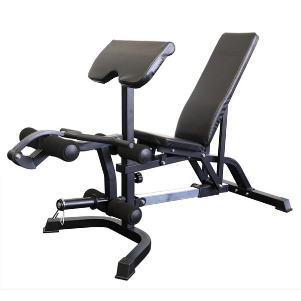 Adjustable weight bench with leg extension/curl & removable bicep curl ($500new)64414042777859110