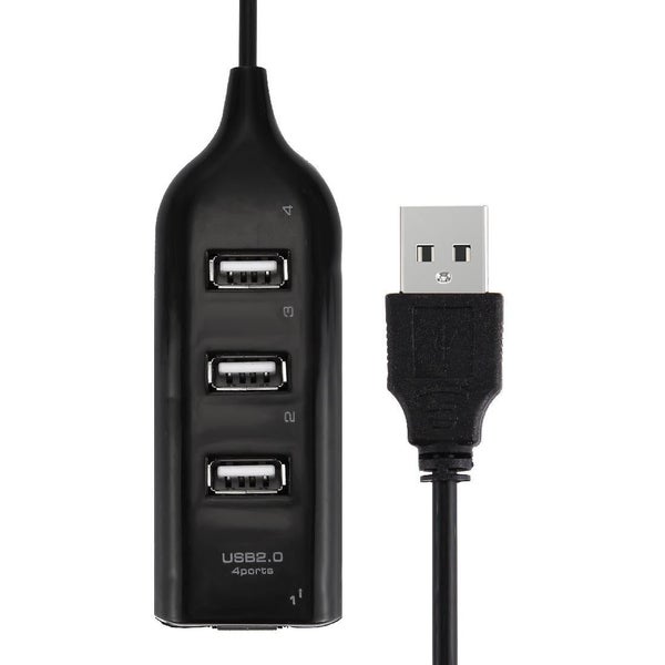 4 Port Usb 2.0 Hub 30Cm Cable Length Black Carousel 2