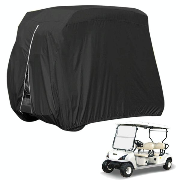 Waterproof Golf Cart Cover 242 X 122 168 Cm Black Carousel 1
