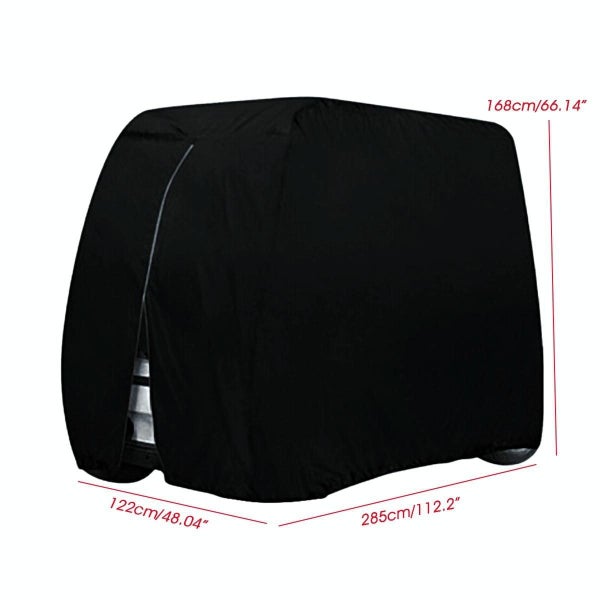 Waterproof Golf Cart Cover 242 X 122 168 Cm Black Carousel 2