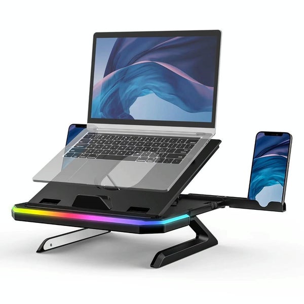 Laptop Stand With 9 Levels Of Lighting Black Carousel 2