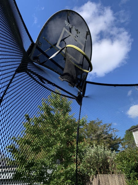 Springfree Trampoline Large Oval Tramp Basketball Hoop, Ball, Ladder & Wheels Carousel 2