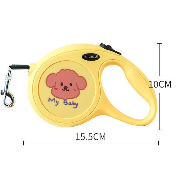 Pink Monster 5M Cartoon Retractable Dog Leash For Golden Retriever & Poodle Pupp Carousel 2