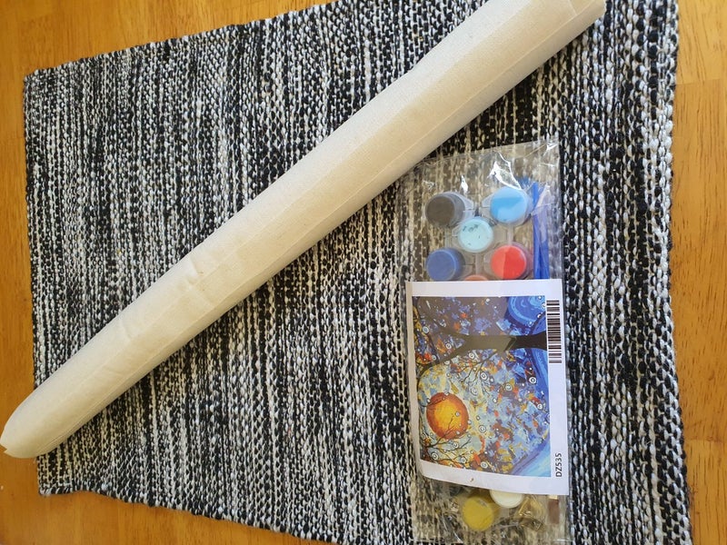 3 PAINT BY NUMBER KITS WITH FRAMES AND MAGNIFIER64415430221059112