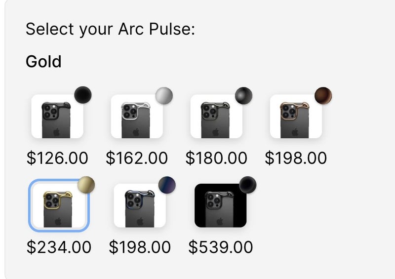 Arc Pulse Phone Case iPhone 16 Pro Max - GOLD64415349279233112