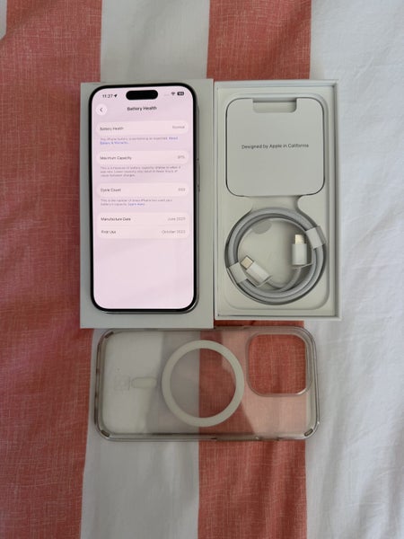 iPhone 15 PRO 128gb White - EXCELLENT CONDITION64415752306435114