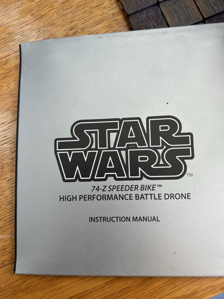 Star Wars 74-z speeder bike battling drone64494945783810113