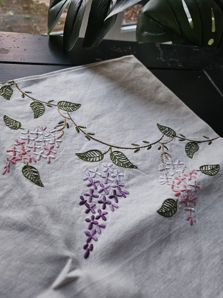 Vintage Hand Embroidered Suppercloth Carousel 2