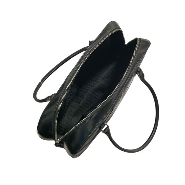 PRADA BLACK BOS TAURUS SHOULDER BAG Carousel 4