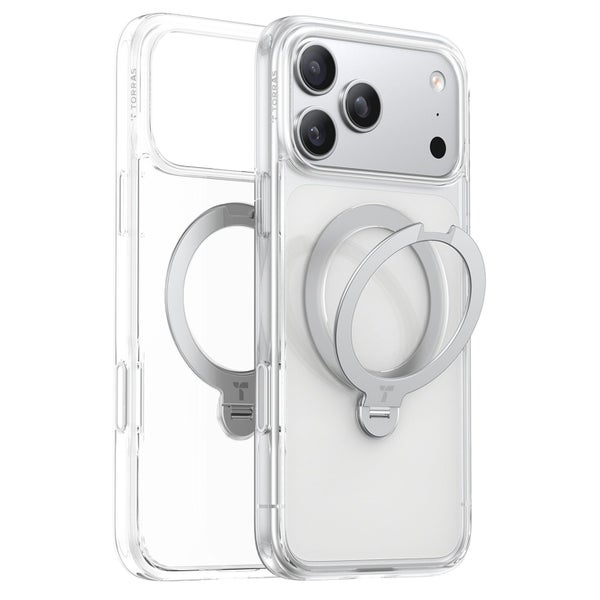 Torras iPhone 17 Pro Max (6.9") 2025 Ostand Spin Case - Clear Full Camera Carousel 7