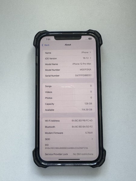 iPhone 12 Pro Max with charger and case64703740225922111