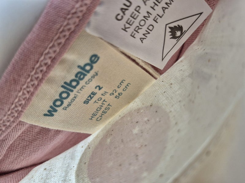 WOOLBABE merino organic cotton PJs shorts - pink {Size 2} summer | BNWT Carousel 2