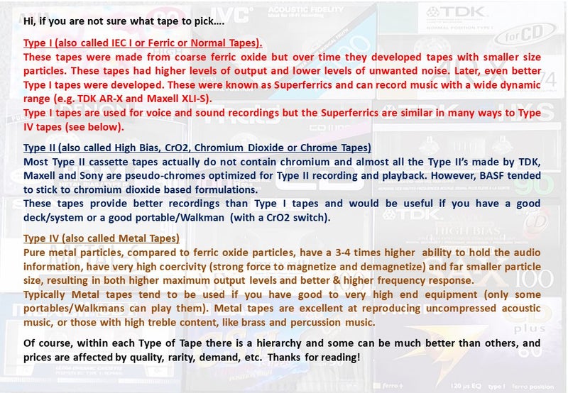 Sony Metal-Select 90 min (Type IV) Blank Audio Cassette Tape (Japan new/sealed) Carousel 6