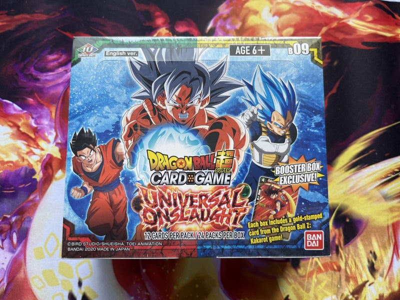 Dragon Ball Super B09 Universal Onslaught Booster Box Factory Sealed Carousel 1