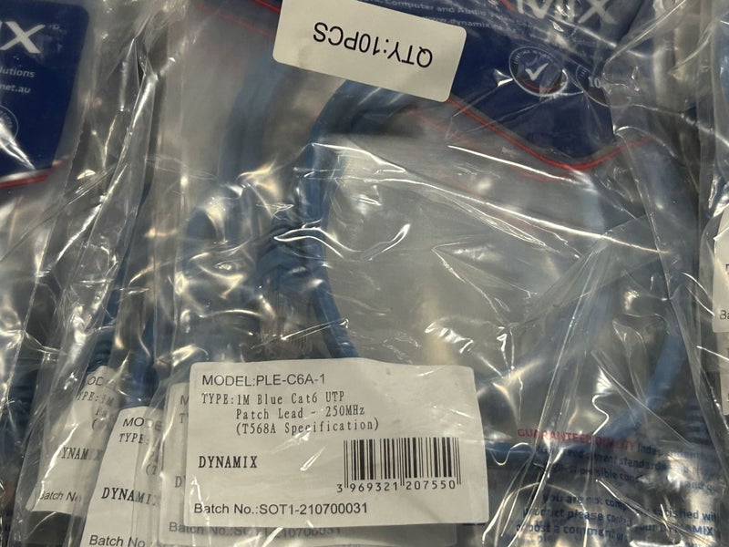 (610) Blue Cat6 RJ45 Patch - Network Cables - New - 0.3m 0.5m 0.75m 1m 1.5m64419542135170112