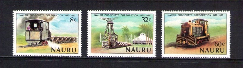 Nauru - 1980 Phosphate Railway Set (3) - UHM - 224/6 Carousel 1