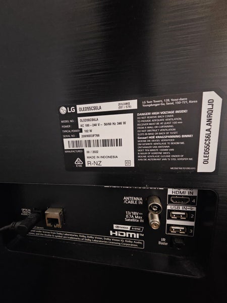 LG 4K Smart 55" CS OLED A9 Gen5 120hz (OLED55CS6LA)64420667126530113