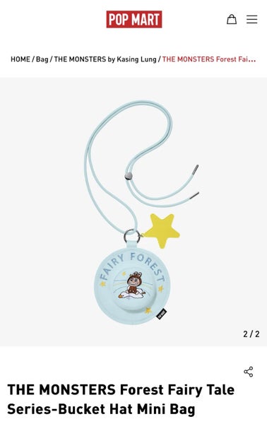 THE MONSTERS-FAIRY FOREST BUCKET HAT MINI BAG-POP MART-BRAND NEW! Carousel 2