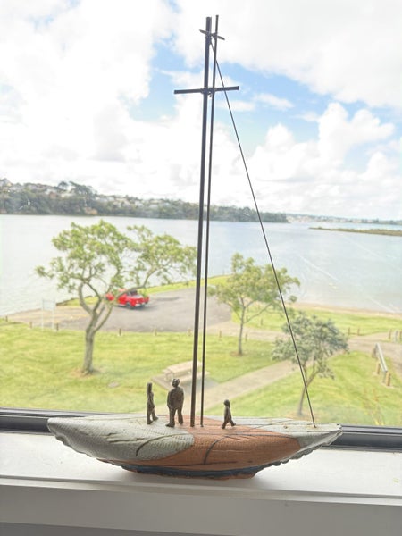 Sailing Boat - Clay and Bronze Carousel 1