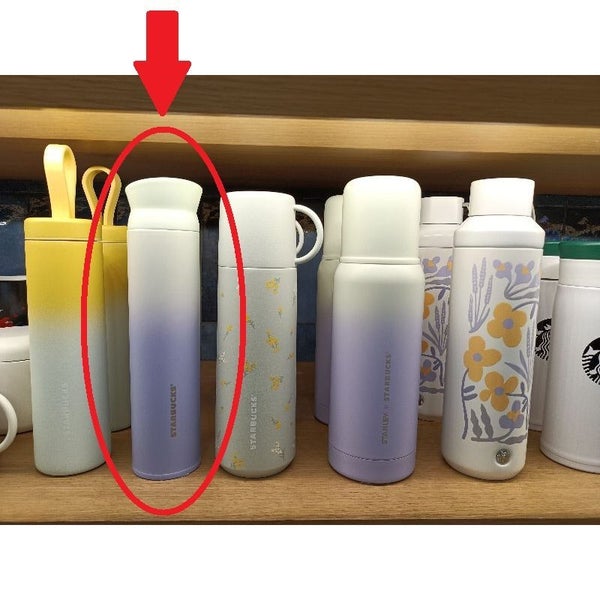 Starbucks Green Purple Gradient Insulated Flask Carousel 4