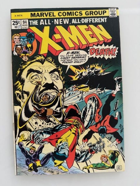 X-Men #94 super key Issue. 1st Appearance of new team in title- Wow!!64421247961858110