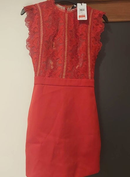 Red Dress Brand Reiss Size UK4 Carousel 1