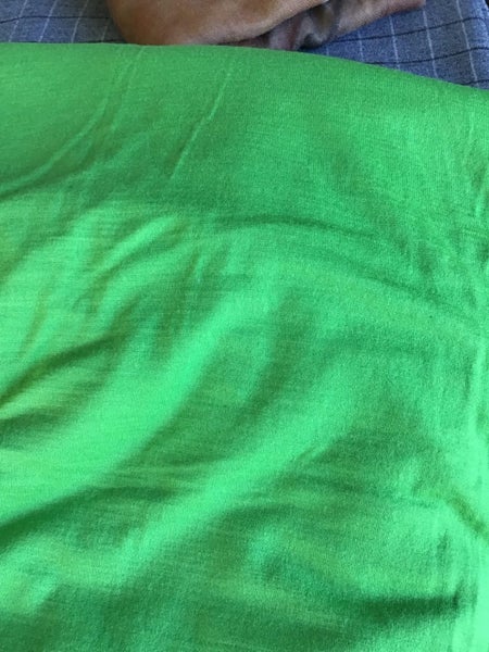 1.5m lime green merino wool jersey - 2 way stretch - 170m wide Carousel 1