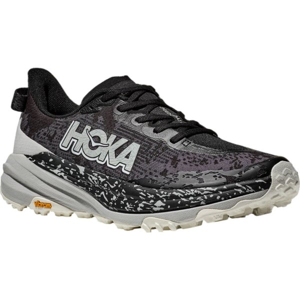 Hoka Speedgoat 6 Men s Trail Running Shoes Vibram Megagrip CMEVA in Black/Sta... Carousel 1