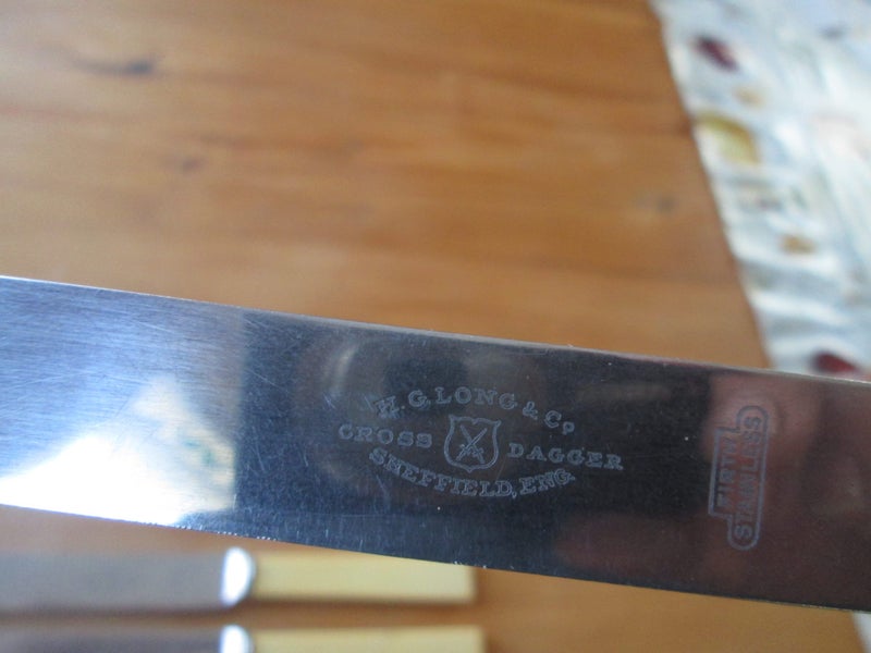 vintage bone handle knives hg long and co Carousel 2