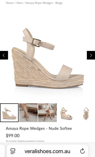$1 reserve - Verali Amaya rope wedges size 38 - never worn!64426031994370111