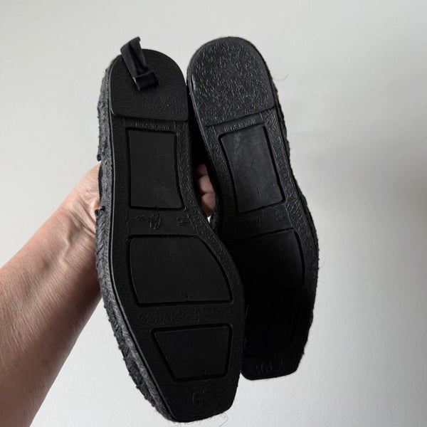 Thomas Maier Raffia Woven Lace Up Espadrilles Size 39 Carousel 2