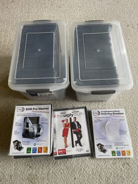 210 DVDs Bulk Lot + Extra sleeves + Alphabetical dividers64436392332546110