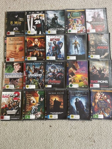 210 DVDs Bulk Lot + Extra sleeves + Alphabetical dividers64436392332546112